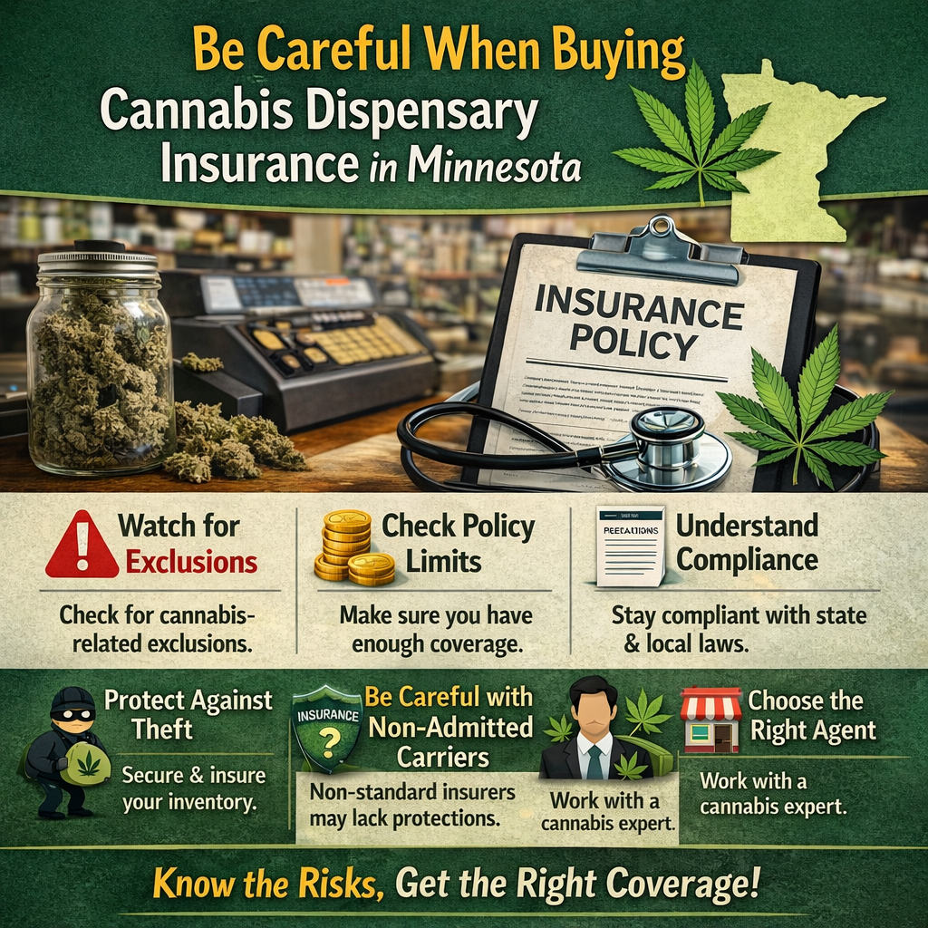 Be careful when buying cannabis insurance in Minnesota