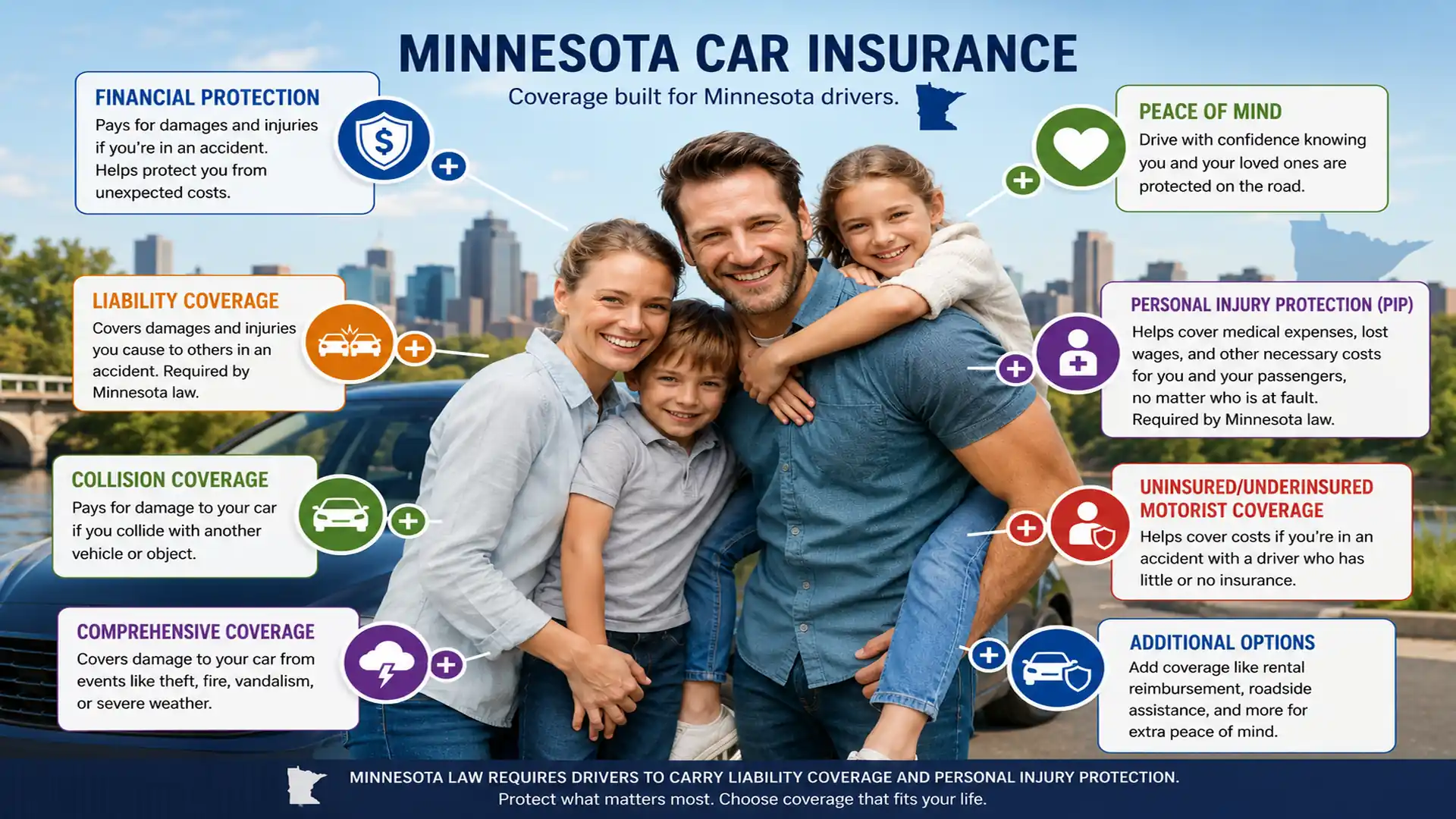 Minnesota Car Insurance Infographic