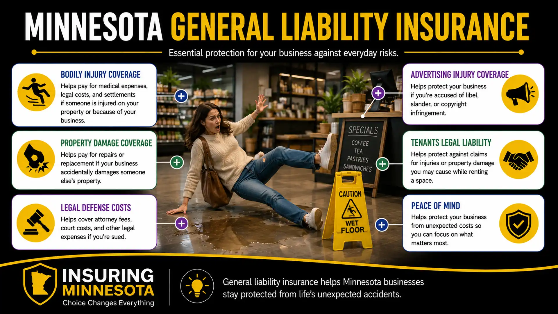 Minnesota General Liability Insurance Infographic