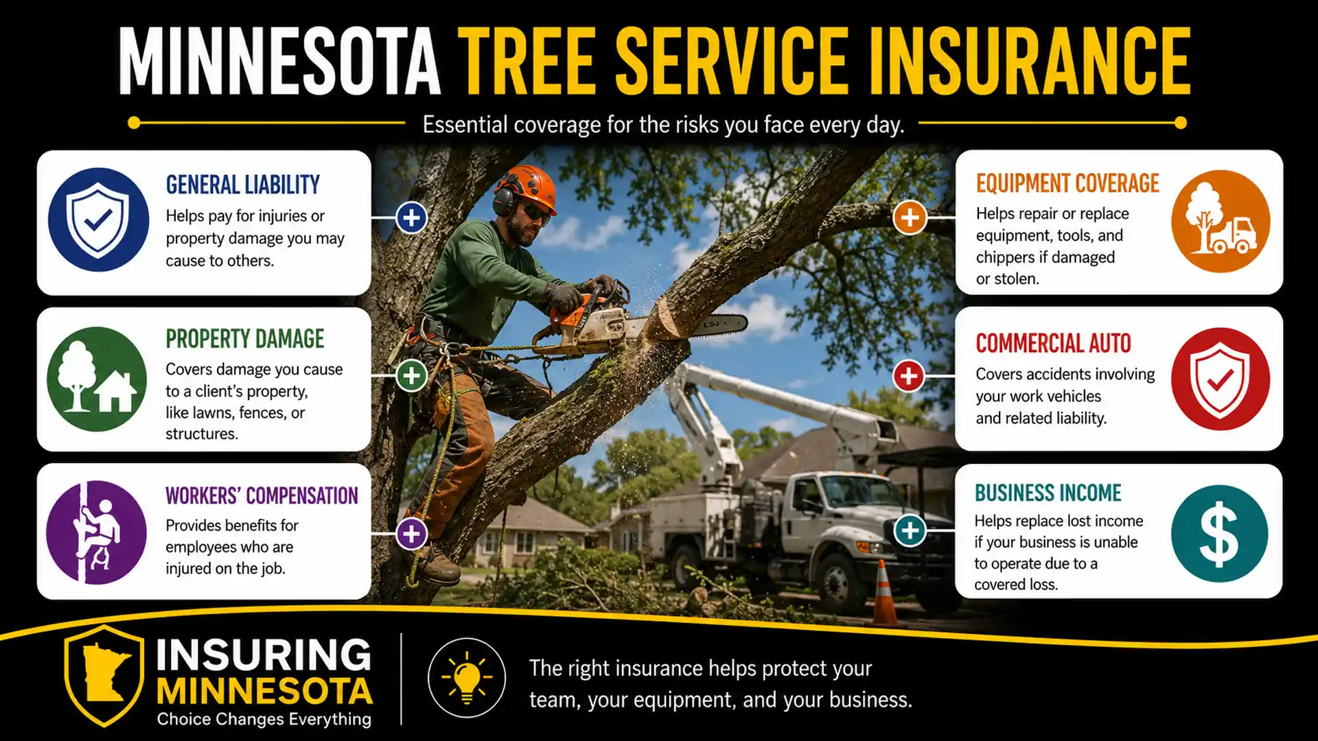 Minnesota Tree Service Insurance Infographic
