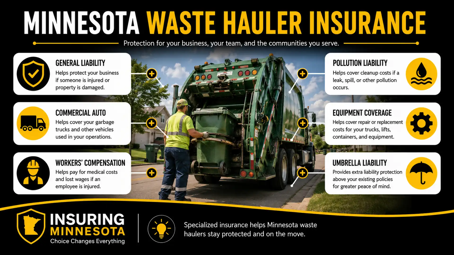 Minnesota Waste Hauler Insurance Infographic