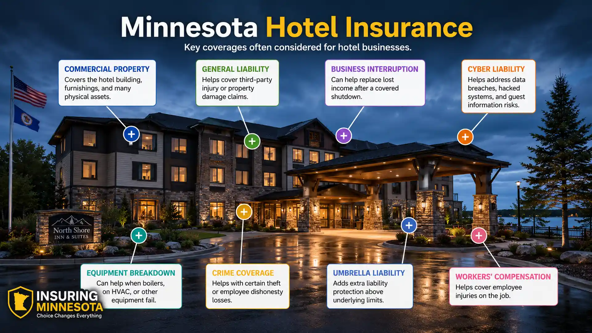 Minnesota Hotel Insurance Infographic