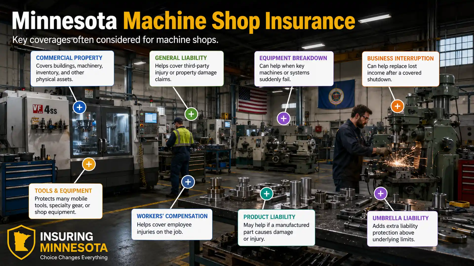 Minnesota Machine Shop Insurance Infographic